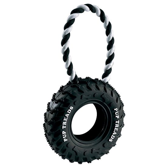 Ferplast Dog toy - Кучешка гумена играчка за дъвчене и дърпане - гума с въже, 10,5 x 4,2 x h 23,5 см.
