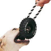 Ferplast Dog toy - Кучешка гумена играчка за дъвчене и дърпане - гума с въже, 10,5 x 4,2 x h 23,5 см. 2