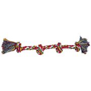 Ferplast Dog toy - Кучешка играчка за дъвчене и дърпане от памук - въже с четери възела, Ø 2,5 x 52 см. 1