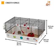 Ferplast - Оборудвана клетка за хамстери Criceti 9 46 x 29,5 x h 23 см. 2