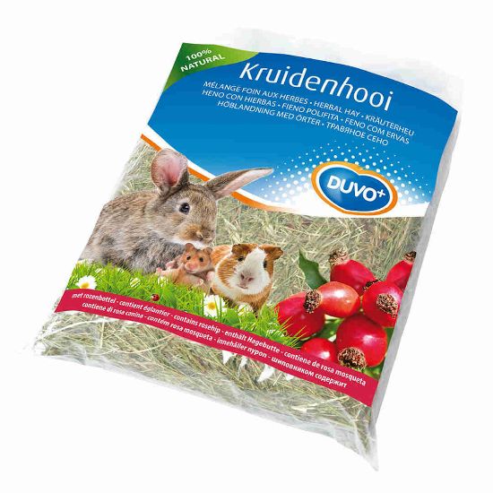Duvo Plus Herbal Hay Tomato - Натурално сено за зайци и гризачи с домат,за зъби и добро храносмилане 500 гр.