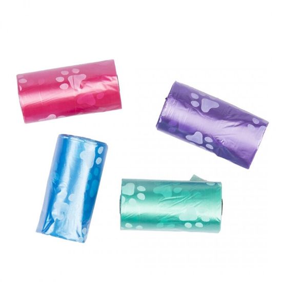 Duvo Plus Doog Waste Bags Paws - Хигиенни торбички за кучета с лапичка 4х 20 броя