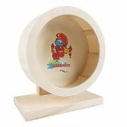 Duvo Plus Smurfs - Дървено колело за хамстери и други гризачи, 20 см. 2