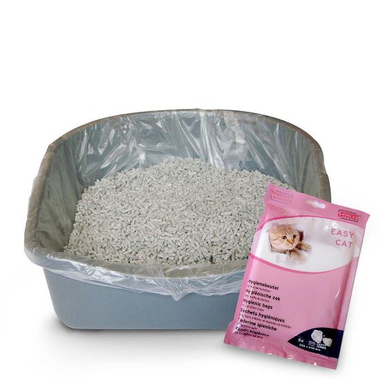 Duvo Plus Easy Cat Litter Bags - Торбички за котешка тоалетна 5 броя - 55,5x69 см.