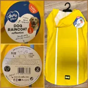 Duvo Plus Water- and wind-resistant rain coat MEDIUM - Кучешки дъждобран/ палто с качулка, 50 см. 3