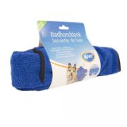 Duvo Plus Dog Bath Towel Microfiber - Кърпа за подсушаване за кучета , микрофибър 100/70 см. синя 3