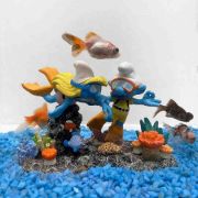 Duvo Plus Smurfs - Декорация за аквариуми във форма на водолази, 14,8x7,3x9,6 см. 2