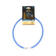 Duvo Plus - Светещ USB нашийник за кучета, 70 см. - червен 1