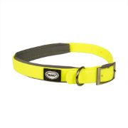 Duvo Plus Explor South PVC Neon - Регулируем нашийник неонов за кучета, с висока видимост, 30-45 см / 15 мм - жълт 3