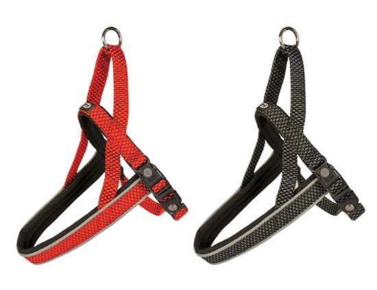 Duvo Plus East Harness Nylon - Регулируем нагръдник за кучета 65-80 см./25 мм. червен