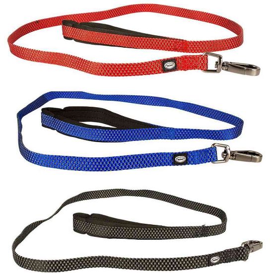 Duvo Plus East Leash Nylon - Повод за кучета 100 см./ 25 мм. черен