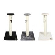 Duvo Plus Scratching Tree Classic Stamp - Котешка драскалка от здрав сезал и плюшено покритие , три цвята , 35x35x60 см. 1