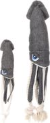 Flamingo Flipper Squid — плюшена играчка сепия с въже за кучета, 45 см 4