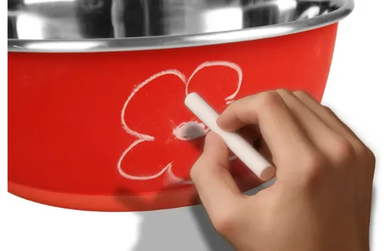 Flamingo Writable Bowl red - Метална купа за храна и вода за кучета, 350 мл. - червена