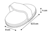 Flamingo Oval Brush - Овална гумена четка за кучета, 85 гр. 2