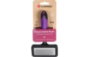 Flamingo - Четка за разресване на котки със силиконова дръжка, 17.5см х 10см х 4 см. 3