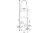 Flmingo Feeder Silo Survival Transparent Green - Хранилка за птици, 22/4 см. 2