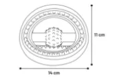 Flamingo Tri ring rubber - Дентална играчка за кучета за дъвчене, масажираща венците , 11/14.5 см./три цвята 3