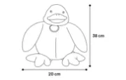 Flamingo - Забавна кучешка играчка - плюшено пате, 36 см. 2