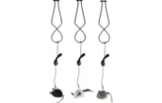 Flamingo cat toy - Забавна котешка играчка за закачане, мишка със звук, 6,5 х 4 х 3 см. 1