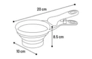 Flamingo Feeder Silo - Мерителна чаша за суха храна с щипка за кучета, котки, гризачи и други домашни любимци, 237 мл. 2
