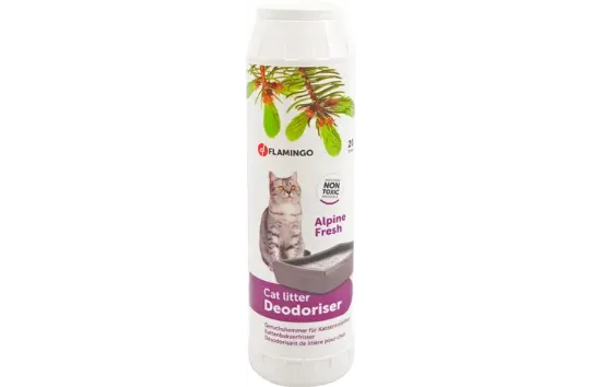 Flamingo Deo cat Alpine Fresh - Ароматизатор, дезодорант за котешки тоалетна, 750 гр.