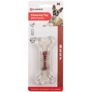 Flamingo tpr bone - Играчка за кучета с аромат на пилешко, 12 см. 2