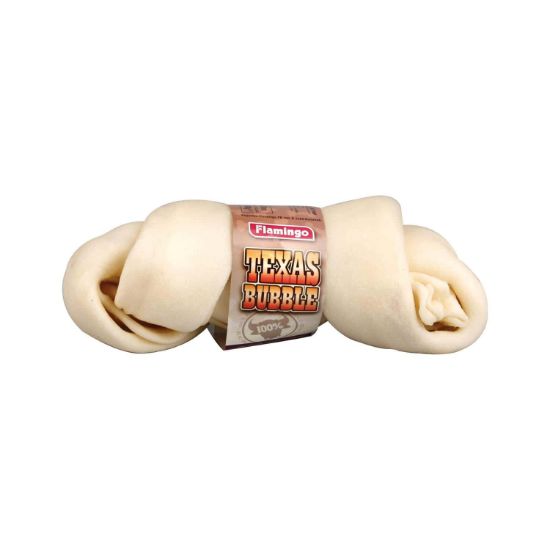 Flamingo Premium Texas Bone - Лакомство за кучета - кокал от пресована кожа, 10/12 см