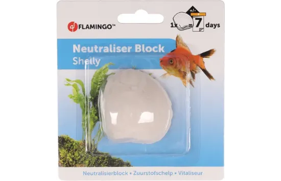 Flamingo Neutraliser Block Shelly – Калциев блок за аквариум, обогатяващ водата с кислород (7 дни)