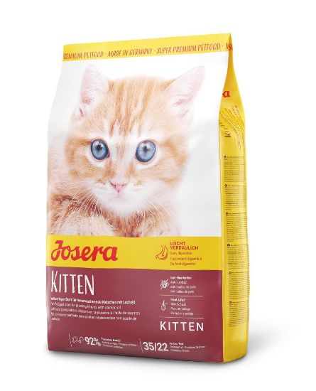 Josera Kitten - Премиум високоенергийна храна за подрастващи котки, бременни и кърмещи с пилешко и сьомга, 2 кг.