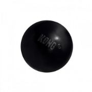 Kong Extreme Medium / Large - Кучешка играчка - гумена топка за гонене и дъвчене 7 см. черна 3