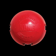 Kong Biscuit Ball Large - Гумена издръжлива топка за кучета за игра с място за пълнене с лакомства 10 см. 4