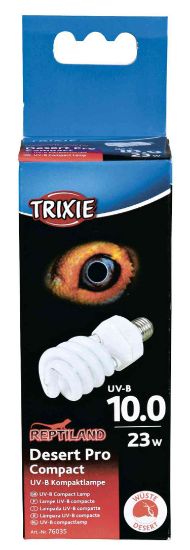 Trixie Compact Lamp Desert Pro Compact 10.0 - UV-B компактна лампа, симулира естественото UV лъчение на слънцето, 23 W