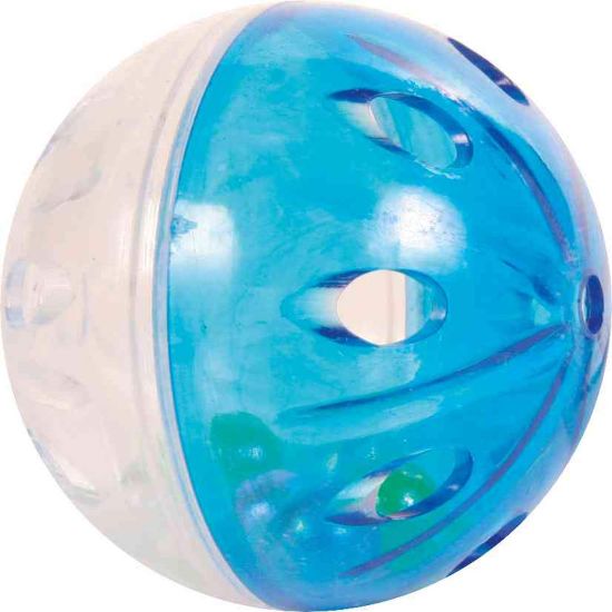 Trixie Set of Rattling Balls - Забавна играчка за котки, пластмасови топки, 4 броя.