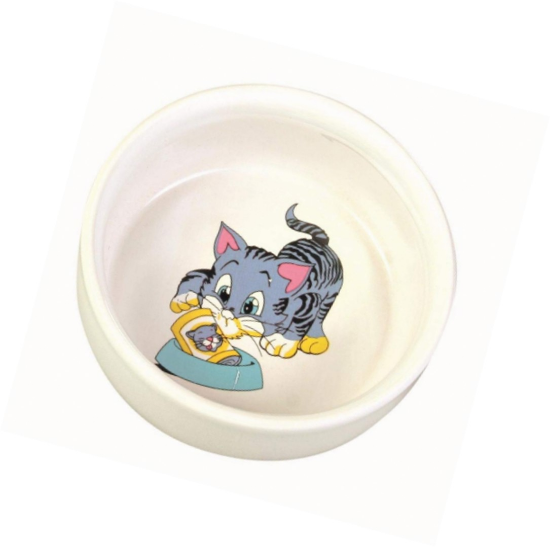 Trixie Ceramic Bowl - Керамична купа за храна и вода за котки, 300 мл.