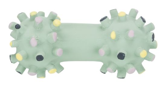 Trixie Junior Mini Dumbbell - Забавна играчка за подрастващи кучета - латексов кокал, 10 см.