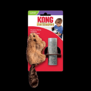 Kong Cat Refillable Beaver - Забавна котешка играчка - бобър с пълнител за коча билка стимулираща играта 1