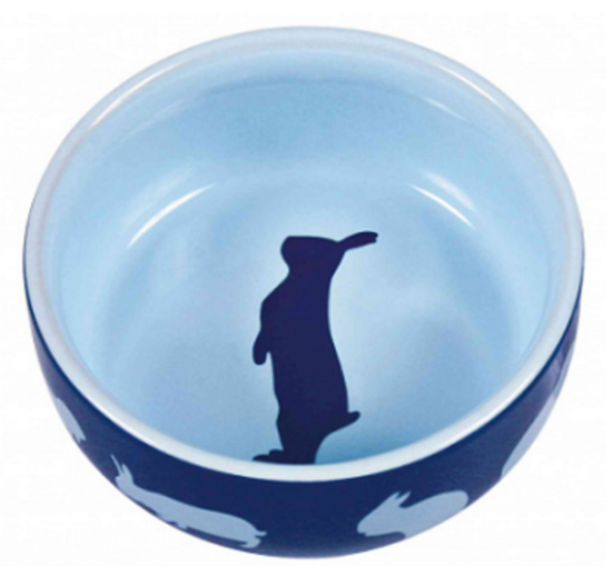 Trixie bunny Bowl - Керамична купа за храна и вода за зайци 250 мл/ø 11 см.