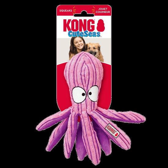 KONG Cuteseas Octopus Large - Забавна кучешка играчка - октопод, 32 см.