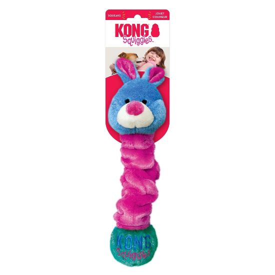 Kong Squiggles Medium - Плюшена разтягаща се играчка за кучета - различни модели