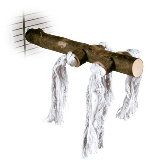 Trixie Natural Living perch with Rope - Пръчка за кацане за голям папагал 25 см