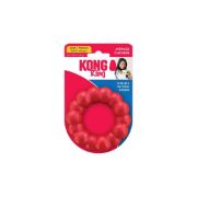Kong Dog Ring M/L - Кучешка играчка за дъвчене - гумен пръстен 10.5 см. червен 2