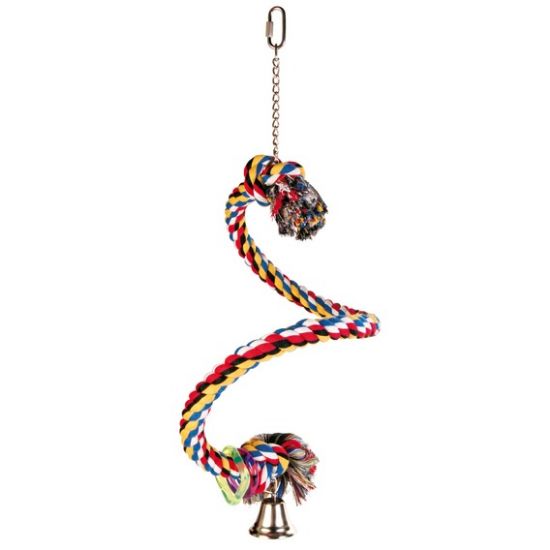 Trixie Spiral Rope Perch - Спираловидно въже - пружина за папагали 50 см