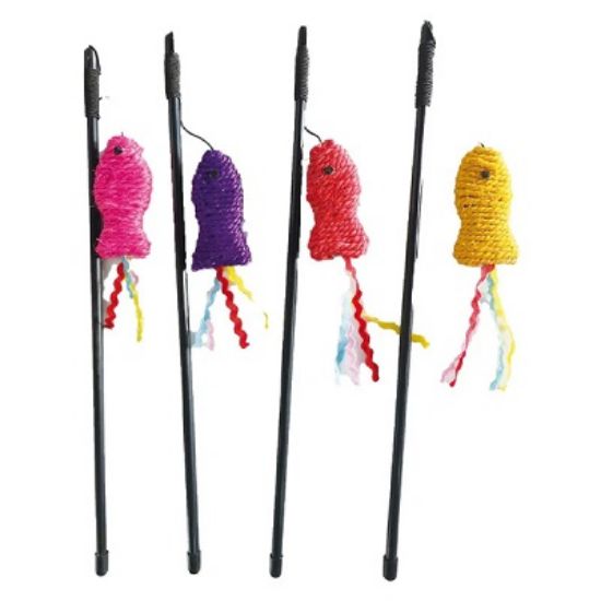Croci Little Fish Stick Cat - играчка , въдица с риба за котки - 40 см