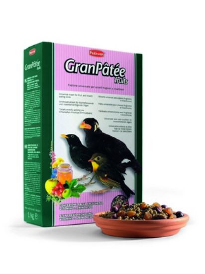 Padovan GranPatee - Fruits - Пълноценна храна за насекомоядни птици с плодове 1кг