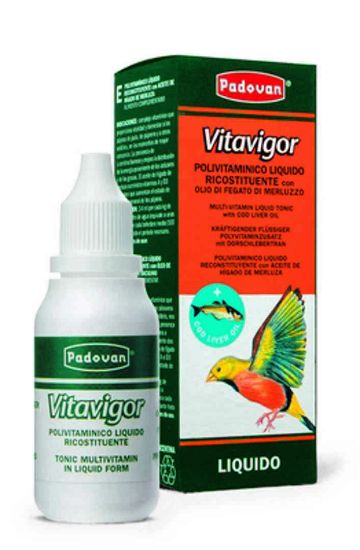 Padovan - Vitavigor - Течен мултивитамин със рибено масло за птици - 30 мл