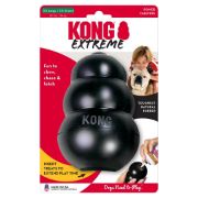 Kong Extreme Large - Гумена кучешка играчка за дъвчене с място за поставяне на лакомство 11 см. черна 1