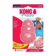 Kong Puppy Large - Гумена играчка за дъвчене с пространство за лакомство , за подрастващи кучета от едри породи, успокояващ венците ,10.5 см. 1
