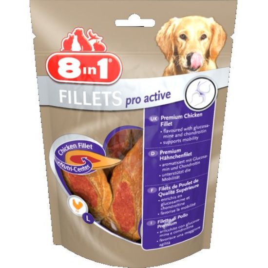 8in1 Fillets Pro Active S - филенца Pro Active за кучета 80 гр