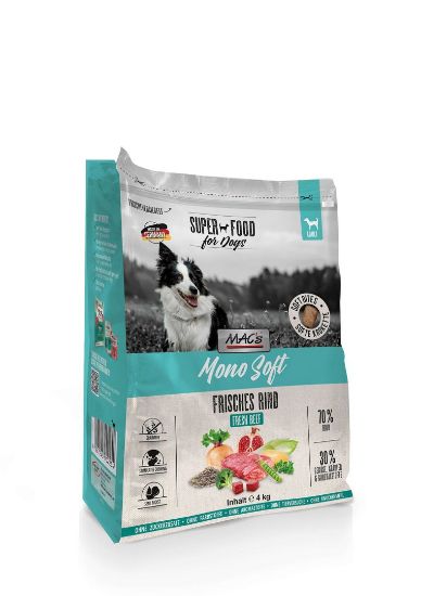 MACs Dog Mono Soft FRESH -Пълноценна храна за куче - говеждо4 кг.